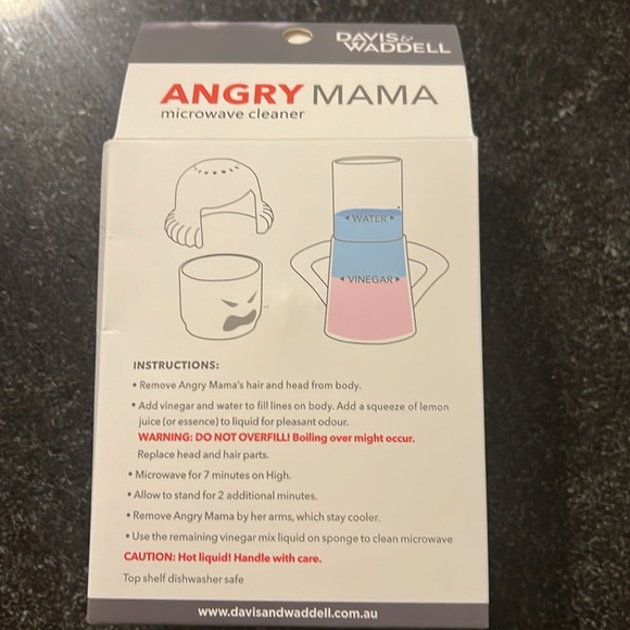 NEVER USED ANGRY MAMA MICROWAVE CLEANER - Picture 2 of 3